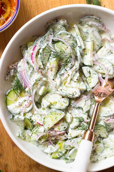 creamy-greek-cucumber-salad-little-broken image