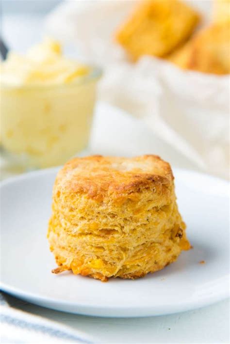 cheddar-corn-biscuits-flaky-delicious-the-flavor image