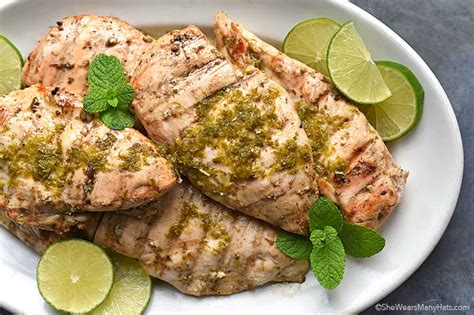 mint-lime-grilled-chicken-breasts-recipe-she-wears image