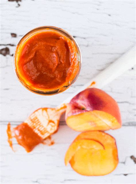 naturally-sweetened-fresh-peach-bbq-sauce-whole image