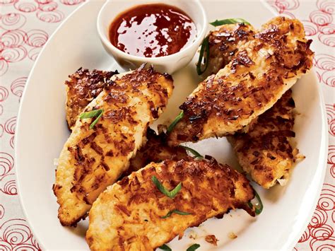 coconut-chicken-fingers-recipe-cooking-light image
