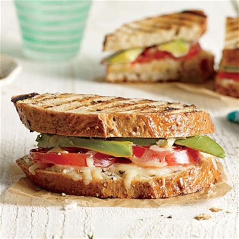 avocado-and-tomato-grilled-cheese-sandwiches image