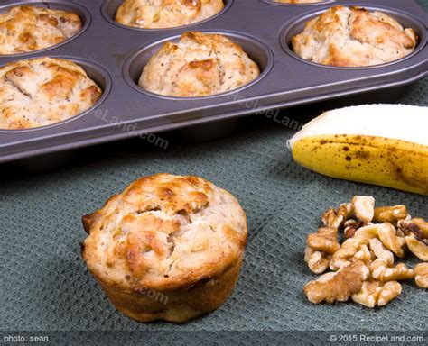 super-moist-banana-black-walnut-muffins image
