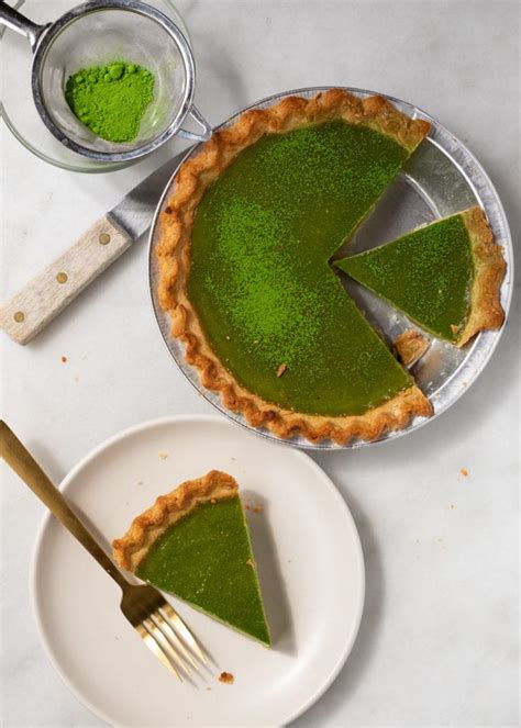 matcha-custard-pie-for-my-green-tea-lovers image