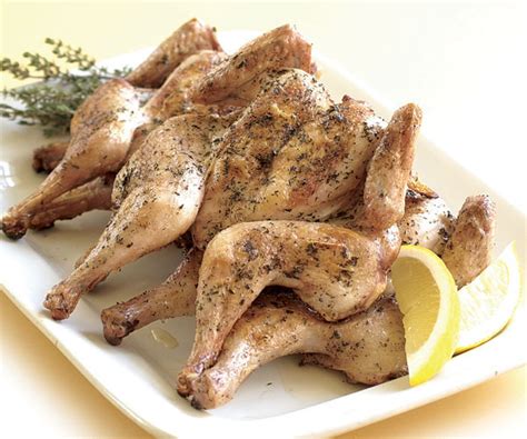 grilled-herbed-cornish-hens-recipe-finecooking image