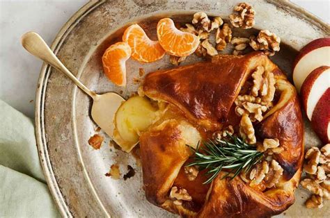 baked-brie-with-apricot-jam-recipe-king-arthur-baking image