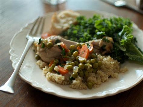 spring-chicken-with-carrots-and-peas-the-weekender image