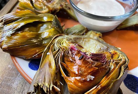roasted-artichokes-with-lemon-garlic-aioli-heinens image
