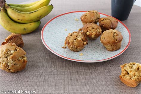 banana-white-chocolate-muffins-recipe-tasteeful image