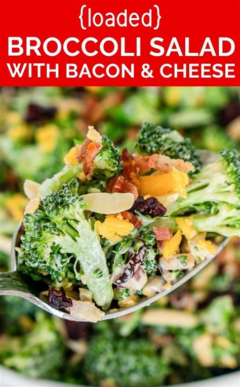 the-best-loaded-broccoli-salad-with-bacon-and-cranberries image