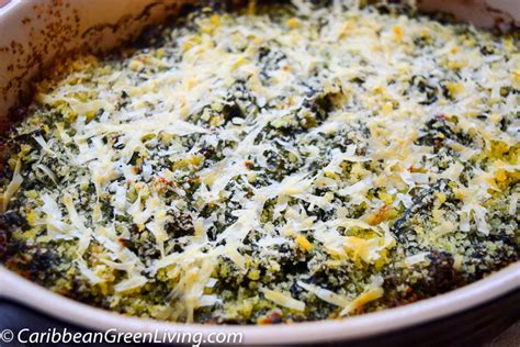 an-easy-and-simple-kale-au-gratin-recipe-caribbean image
