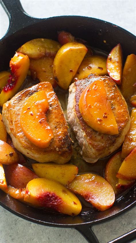 peach-pork-chops-one-pan-30-minutes-meals image