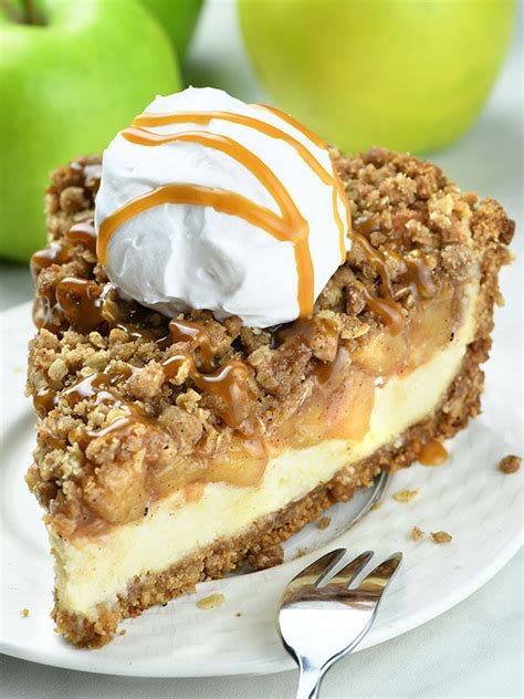 apple-crisp-cheesecake-pie-omg-chocolate-desserts image