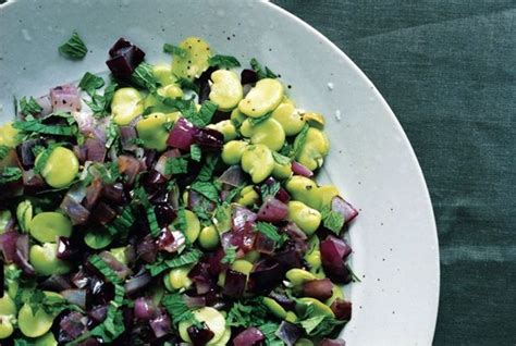 fava-beans-with-red-onion-and-mint-growing-gardens image