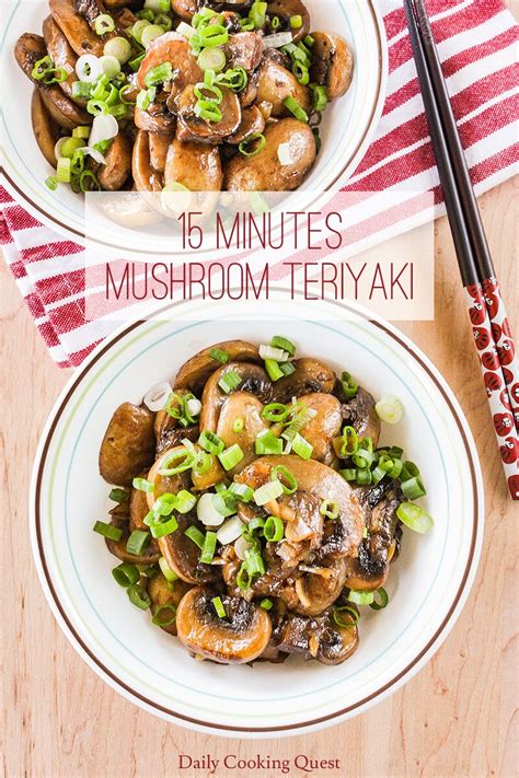 15-minutes-mushroom-teriyaki-recipe-daily-cooking image