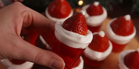 best-santa-hat-jell-o-shot-recipe-delish image