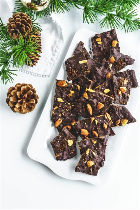 dark-chocolate-coffee-bark-with-toasted-almonds image