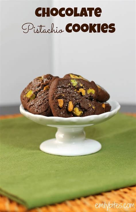 chocolate-pistachio-cookies-emily-bites image