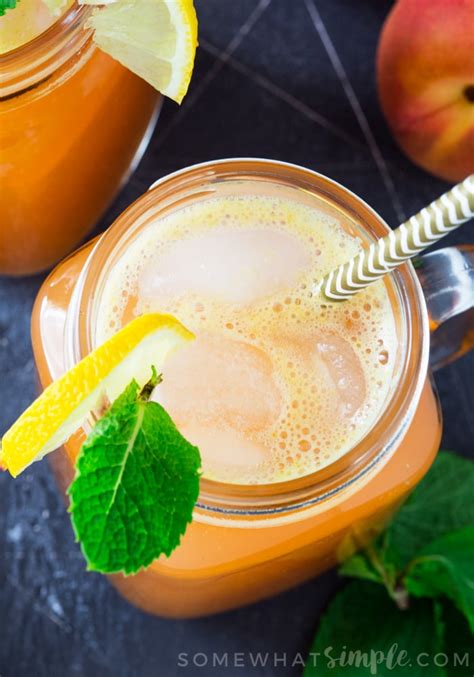 fresh-peach-lemonade-recipe-10-min-prep image