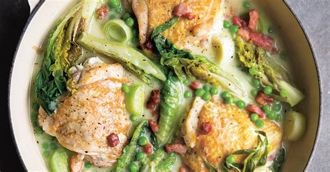 chicken-with-bacon-lettuce-and-peas image