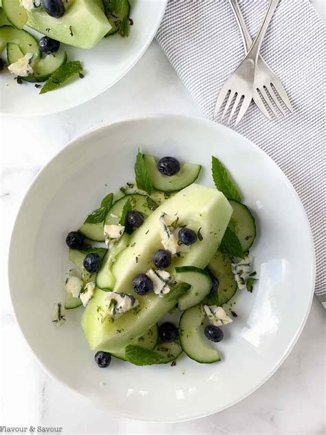 easy-honeydew-melon-salad-with-blueberries-flavour image