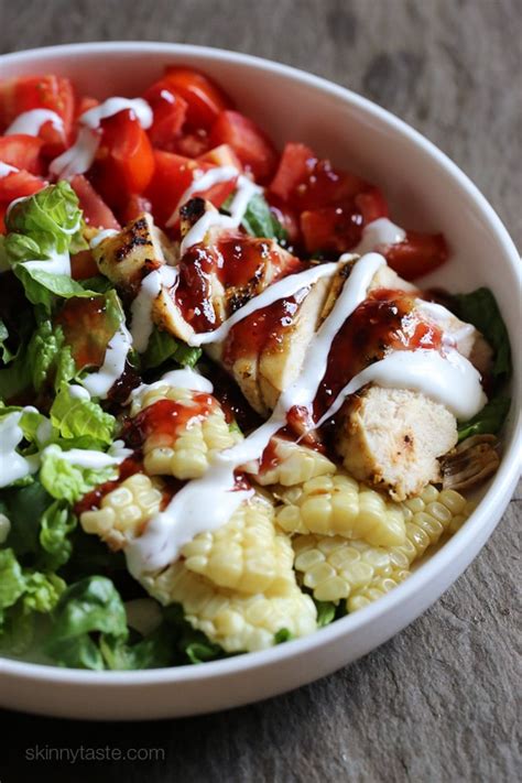 bbq-chicken-salad-recipe-15-min-meal-skinnytaste image