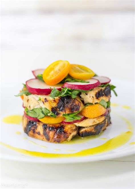 chicken-stacked-salad-with-kumquat-dressing image