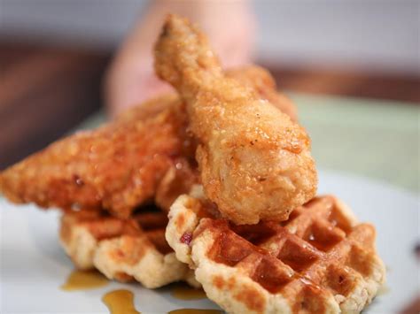 fried-chicken-and-bacon-waffles-recipe-cooking-channel image