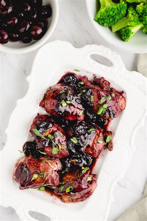 sauted-chicken-with-cherries-recipe-girl image