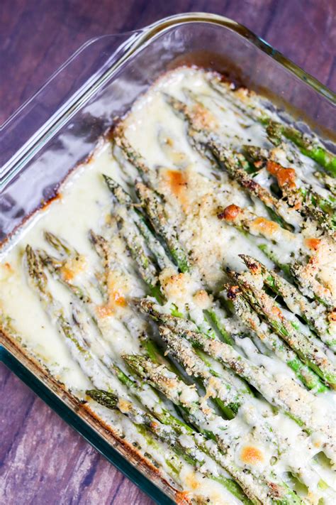 creamy-baked-cheesy-asparagus-daily-dish image