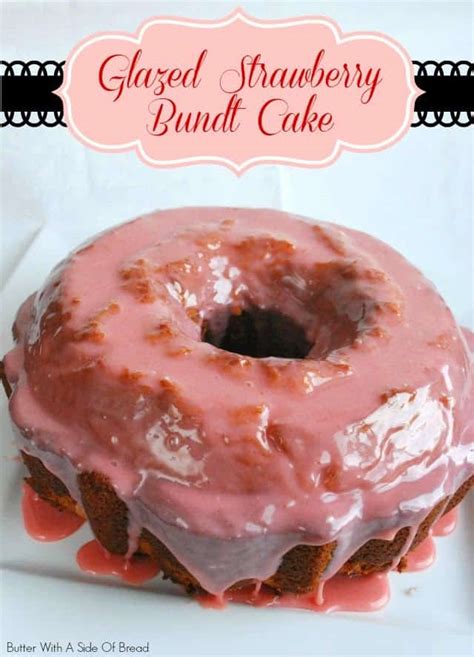 glazed-strawberry-bundt-cake-butter image