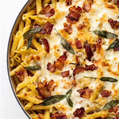 creamy-bacon-pasta-bake-simply-delicious image