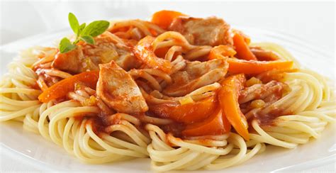 spaghettini-with-chicken-onion-and-pepper-catelli image