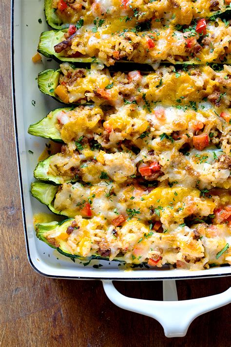 sausage-and-peppers-zucchini-boats-real-food-by-dad image