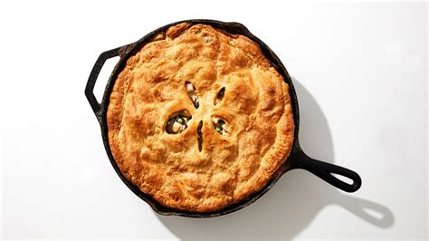 one-skillet-rotisserie-chicken-pot-pie-recipe-bon-apptit image