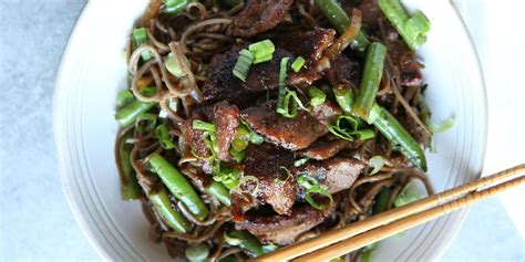 beef-stir-fry-with-soba-noodles-recipe-delishcom image