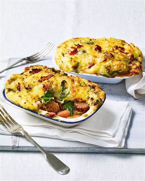 sausage-and-bean-pies-with-colcannon-topping image