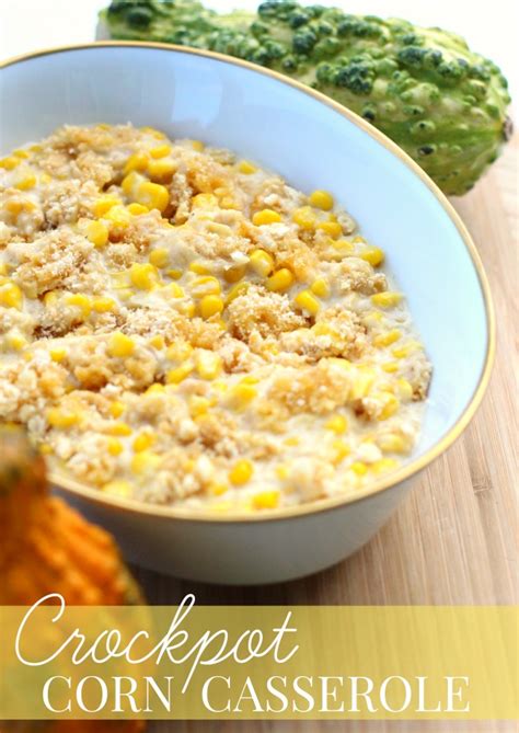 crockpot-corn-casserole-recipe-thanksgiving-prep image