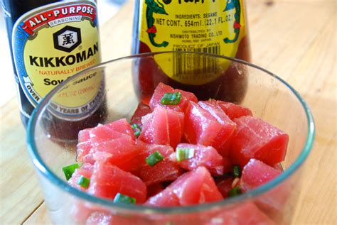 spicy-ahi-poke-inspired-by-foodland-two-red-bowls image