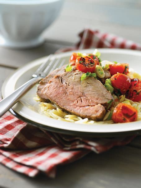 veal-tenderloin-with-grilled-tomatoes-meat image