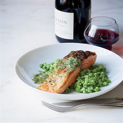 salmon-with-mashed-peas-and-tarragon-butter image