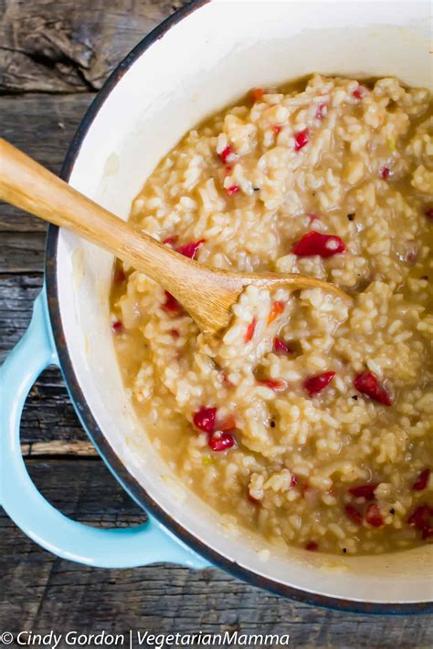 vegan-risotto-roasted-red-pepper-vegetarian image