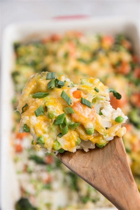 cheesy-vegetable-and-brown-rice-casserole-the image