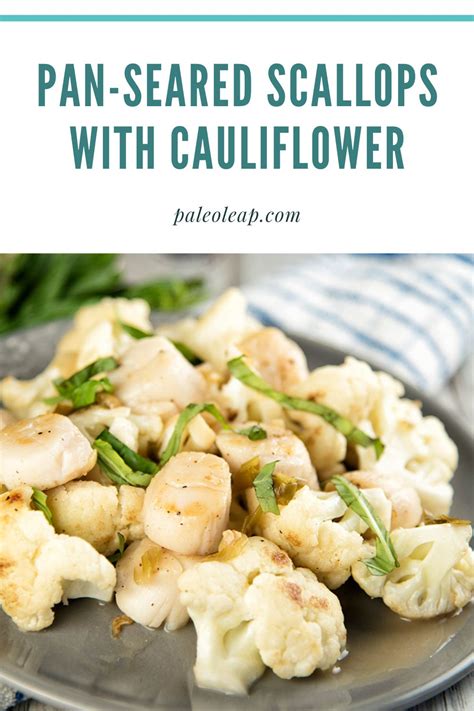 pan-seared-scallops-with-cauliflower-recipe-paleo-leap image