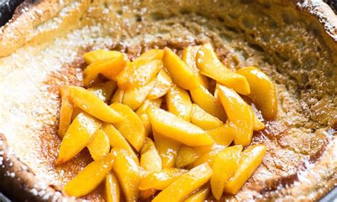 peach-dutch-baby-pancake-honest-cooking image