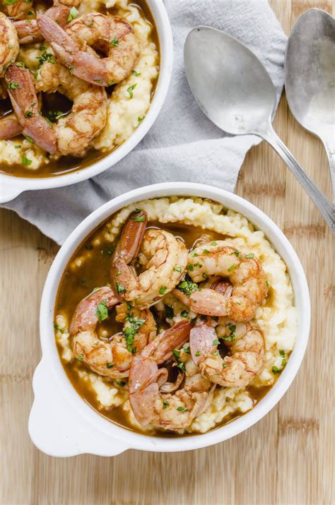 new-orleans-style-barbecue-shrimp-with-grits-sweet image