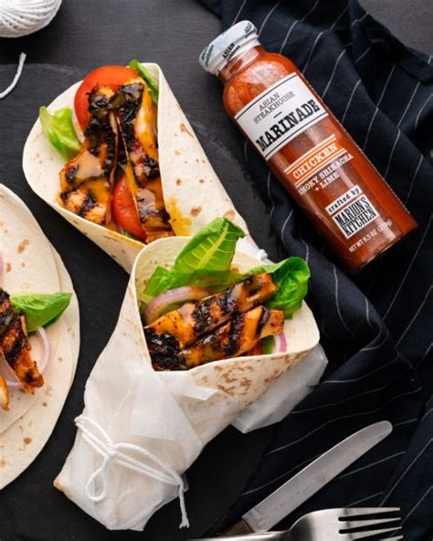 smoky-sriracha-and-lime-chicken-wraps-marions image