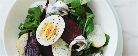 beetroot-watercress-new-potato-and-white-anchovy image