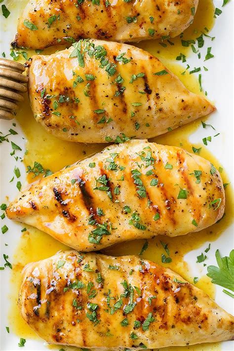 grilled-chicken-with-honey-mustard-glaze-cooking image