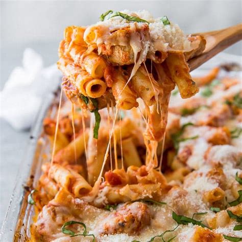 chicken-parmesan-baked-ziti-easy-weeknight-meal image